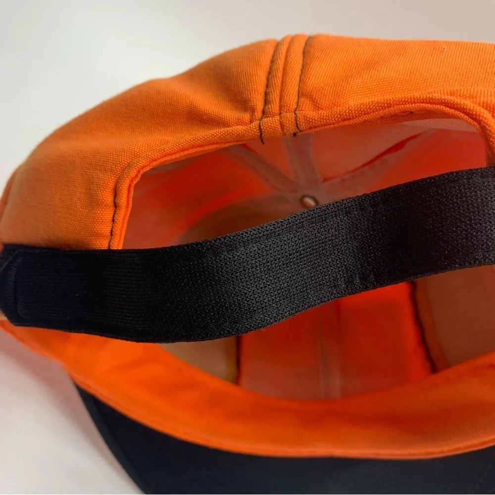 Vintage Game Stalker Blaze Orange Hunting Hat Buck Patch 1970s Cap